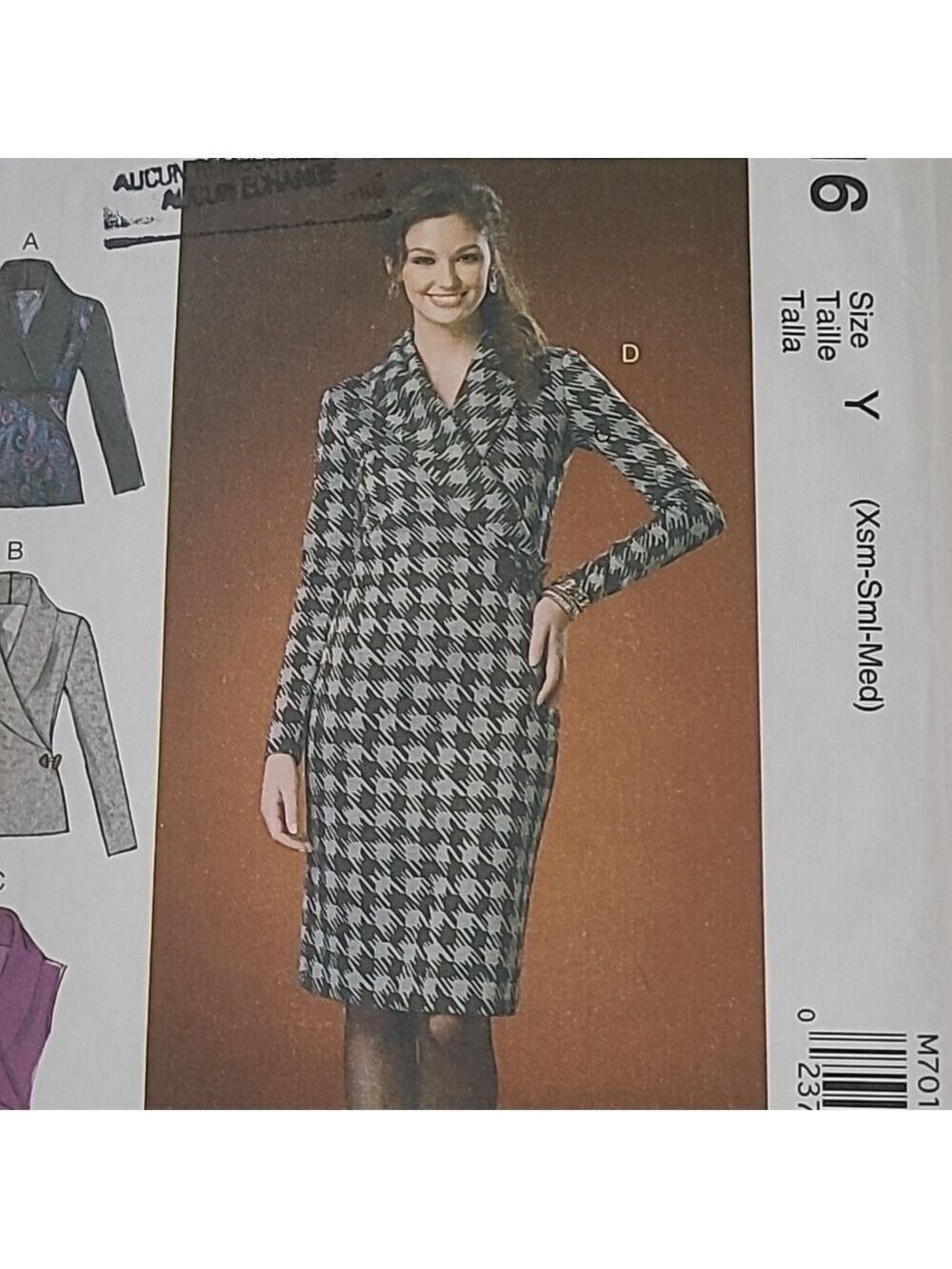 🧵4/$20🧵 McCall's M7016 Dress Sewing Pattern Uncut Size X - S - M DIY Supplies - Picture 6 of 9